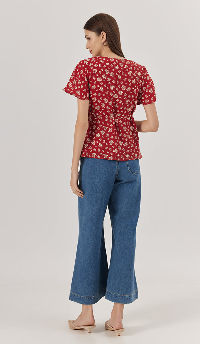 NERISE NURSING TOP RUST