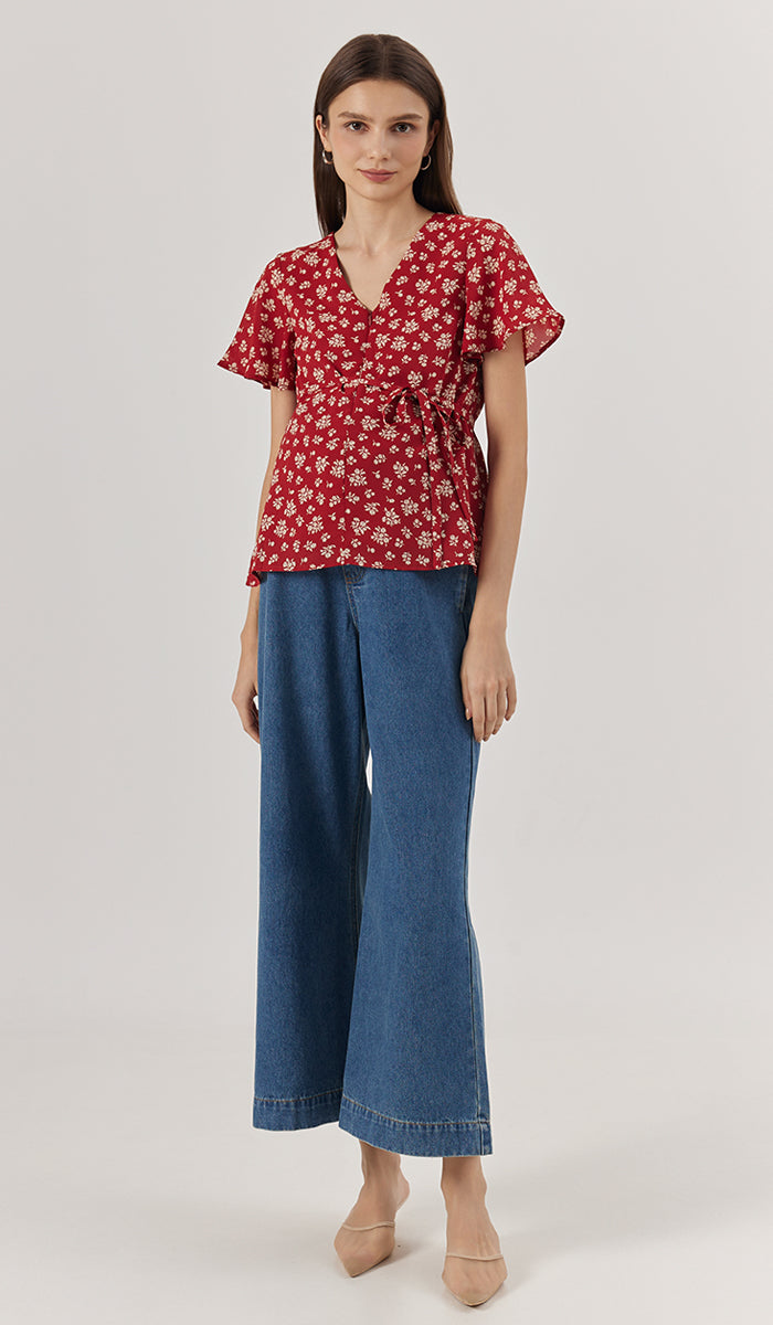 NERISE NURSING TOP RUST