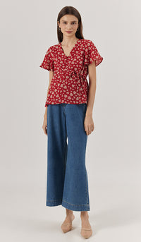 NERISE NURSING TOP RUST