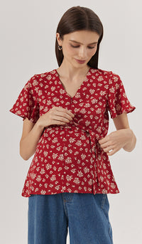 NERISE NURSING TOP RUST