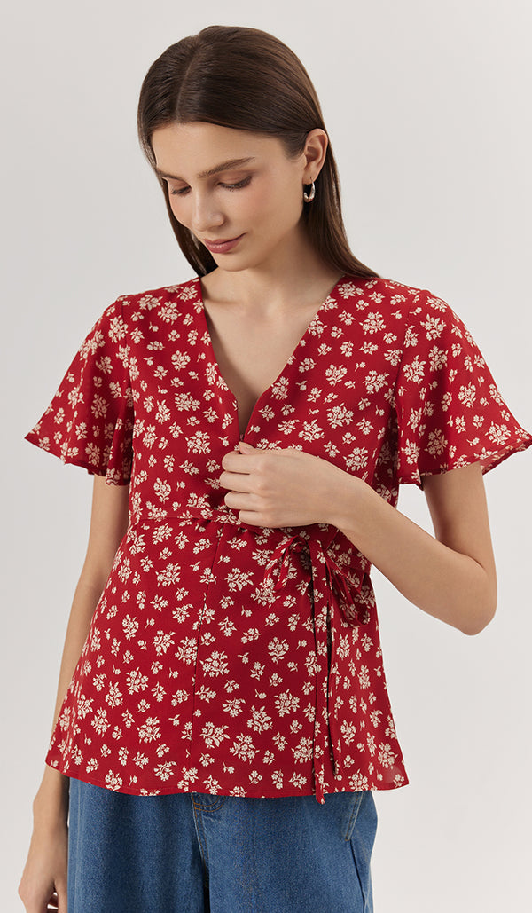 NERISE NURSING TOP RUST