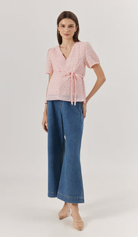 TINA TEXTURED NURSING TOP PINK