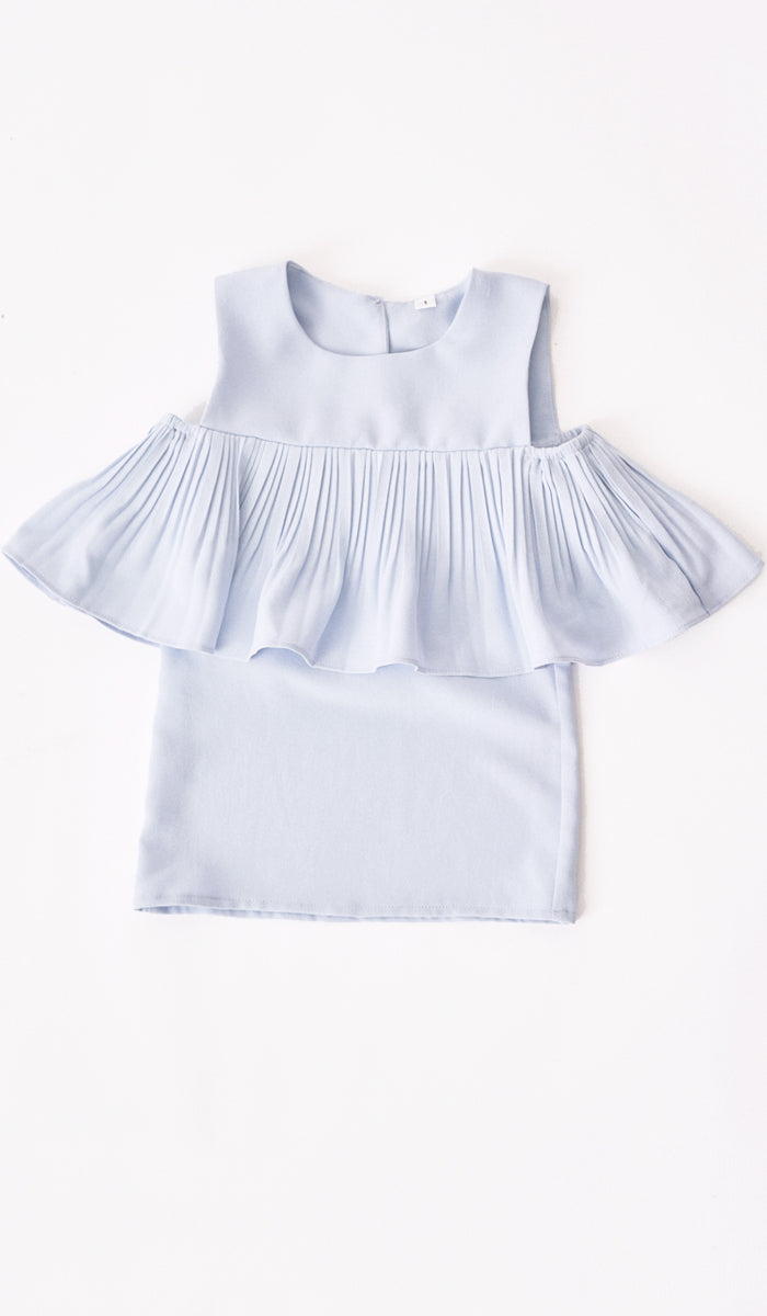 SALE - LYLA KIDS DRESS SKY BLUE