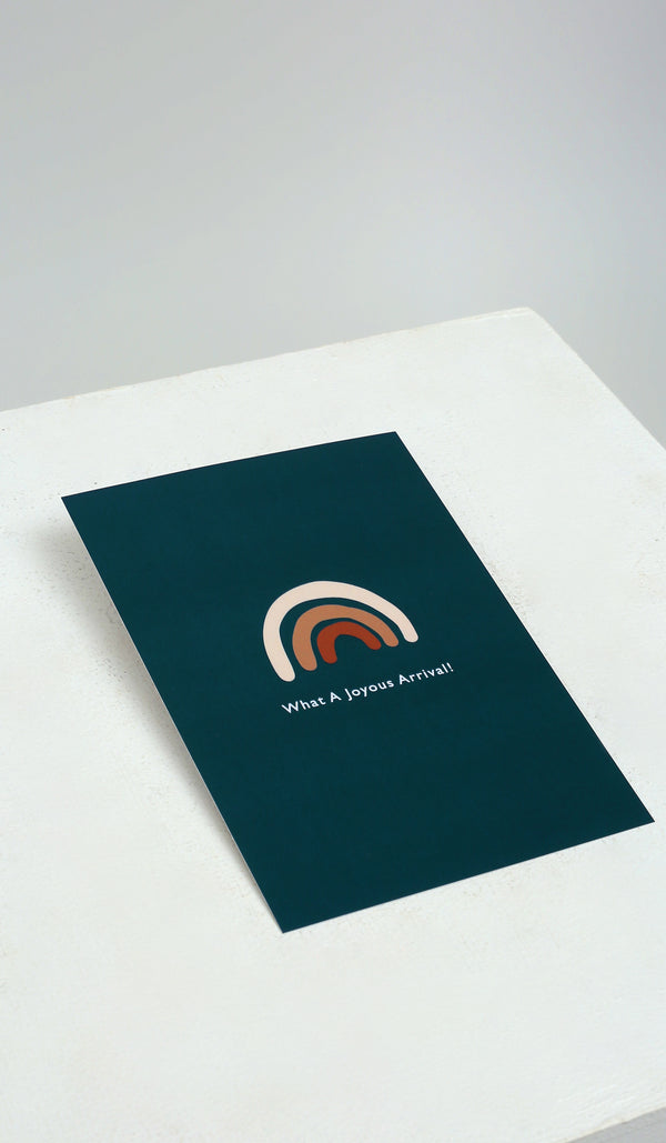 WHAT A JOYOUS ARRIVAL CARD